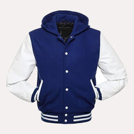 Mens Blue Varsity Jacket Varsity Jacket men detail view 2 | Dash Racegear — Blue Varsity Jacket