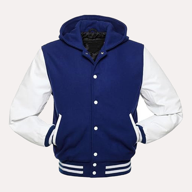 Mens Blue Varsity Jacket Varsity Jacket men detail view 2 | Dash Racegear — Blue Varsity Jacket