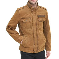 Mens Brown Denim Jacket Denim Jacket men front product view | Dash Racegear — Denim Brown Jacket For Mens