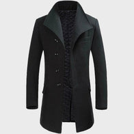 Men’s Casual Wool Coat Jacket unisex detail view 2 | Dash Racegear — Men's Casual Wool Coat