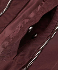Mens Maroon Bomber Jacket Bomber Jacket men detail view 2 | Dash Racegear — Mens Maroon Bomber Jacket