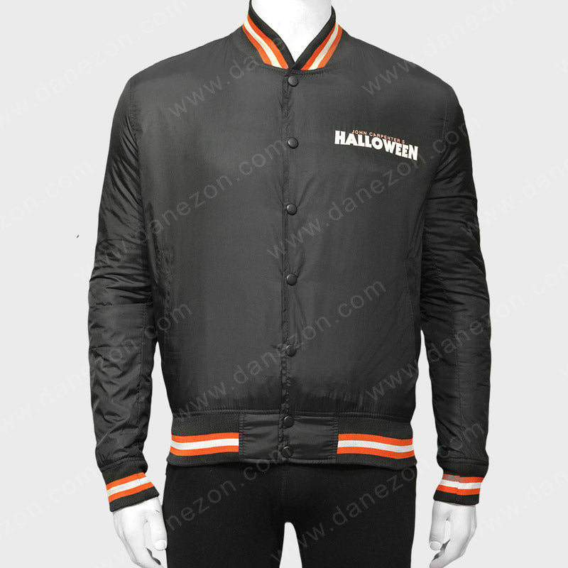 John Carpenters Halloween 1978 Jacket Jacket unisex detail view 3 | Dash Racegear — John Carpenters Black Satin Jacket