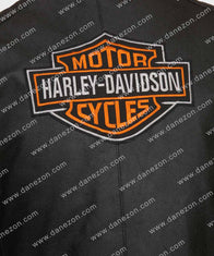 Mens Legend Harley Davidson Black Leather Jacket Biker Jacket men detail view 4 | Dash Racegear — Mens Legend Harley Davidson Jacket