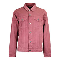 Pink Denim Jacket for Mens Outfits Denim Jacket men front product view | Dash Racegear — Pink Denim Jacket for mens