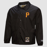 Pittsburgh Pirates Mitchell & Ness x 412 Coaches Jacket Jacket unisex detail view 2 | Dash Racegear — A must-have for Pirates supporters – Mitchell & Ness x 412 Coaches jacket.