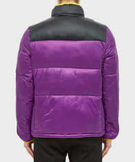 Mens Purple Puffer Jacket Puffer Jacket men detail view 3 | Dash Racegear — Mens Puffer Jacket