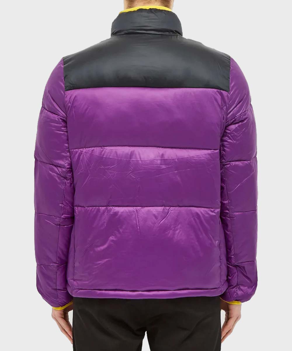 Mens Purple Puffer Jacket Puffer Jacket men detail view 3 | Dash Racegear — Mens Puffer Jacket