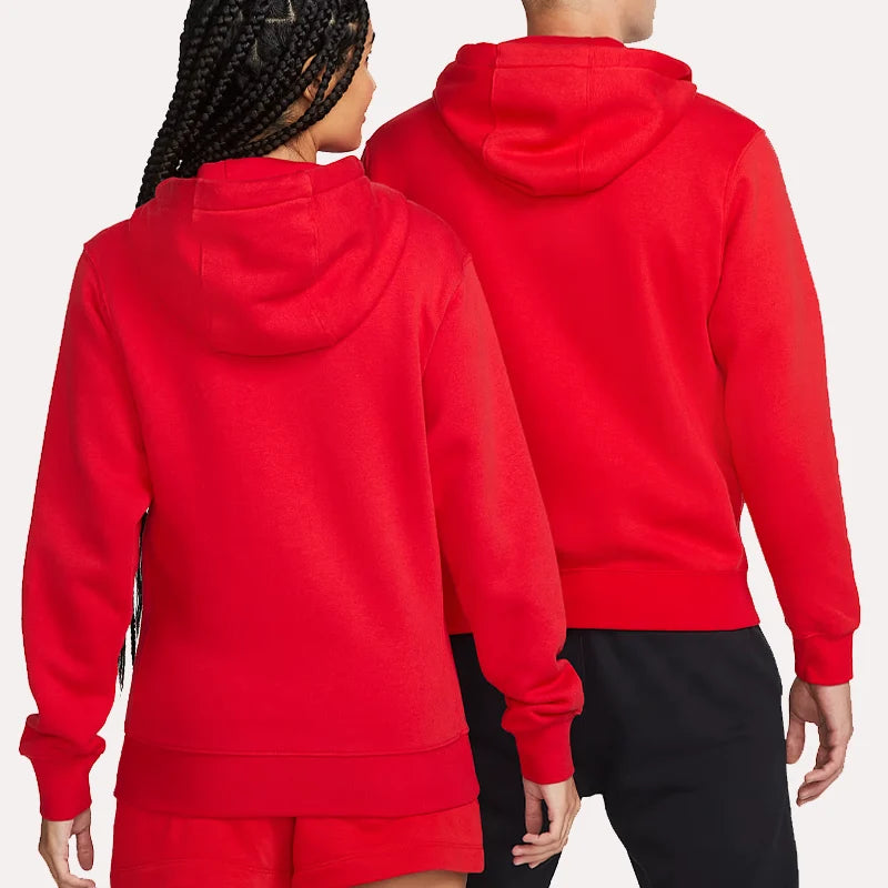 Sportswear Club Red Nike Hoodie Hoodie unisex detail view 5 | Dash Racegear — Classic Nike Hoodie – Sportswear Club Red Edition