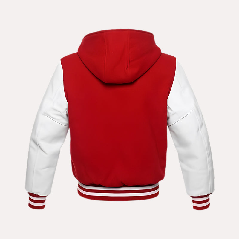 Mens Red Varsity Jacket Varsity Jacket men detail view 3 | Dash Racegear — Shop Red Varsity Jacket