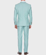 Mens Blue Slimfit Suit Fashion Apparel men detail view 3 | Dash Racegear — Wedding Sea Blue Suit