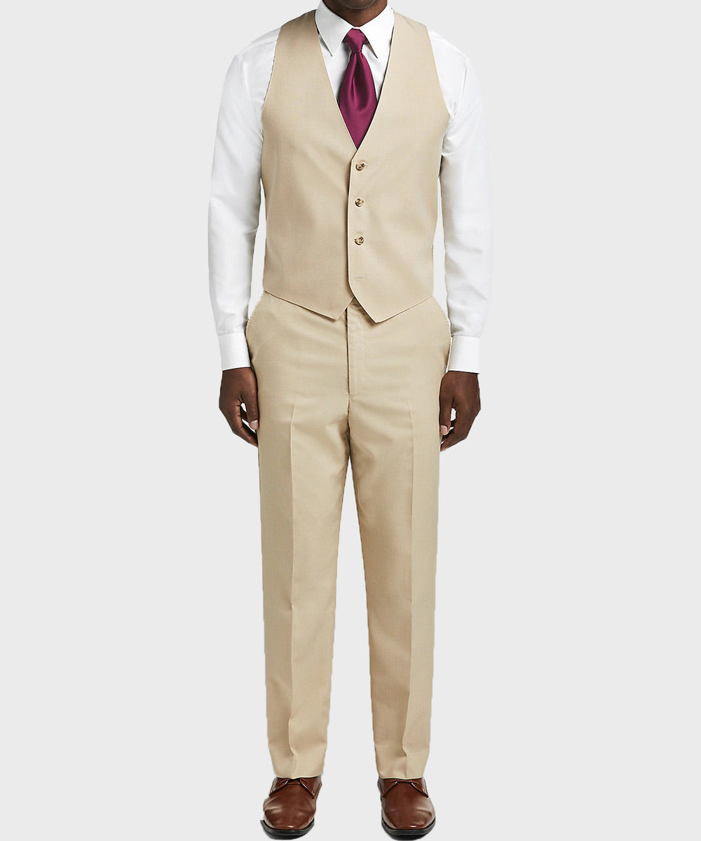 Mens Classic Tan Suit Fashion Apparel men detail view 2 | Dash Racegear — Mens Classic Tan Suit
