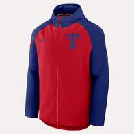 Texas Rangers Nike Performance Jacket Jacket unisex detail view 2 | Dash Racegear — Performance Layer – Nike Texas Rangers Raglan Jacket