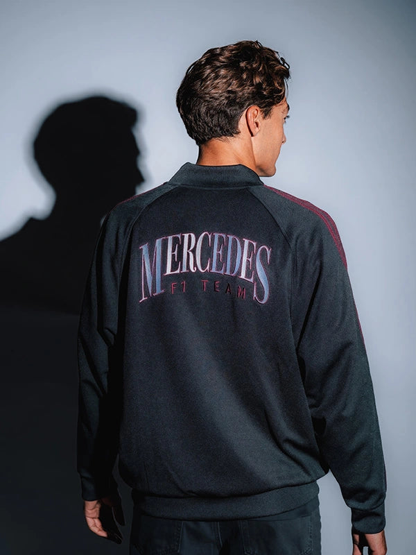 Mercedes AMG Petronas F1 Las Vegas Track Jacket Jacket unisex detail view 3 | Dash Racegear — Trendy Mercedes AMG Petronas F1 Track Jacket for Race Day