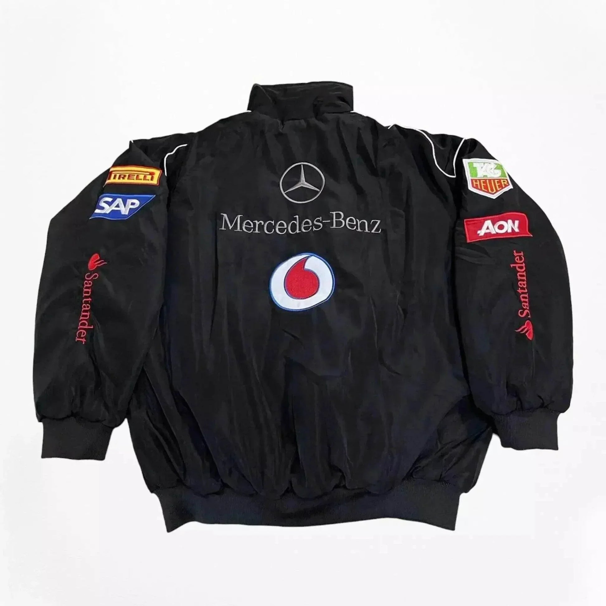Vintage Mercedes-Benz F1 Embroidered Retro Racing Jacket | Dash Racegear