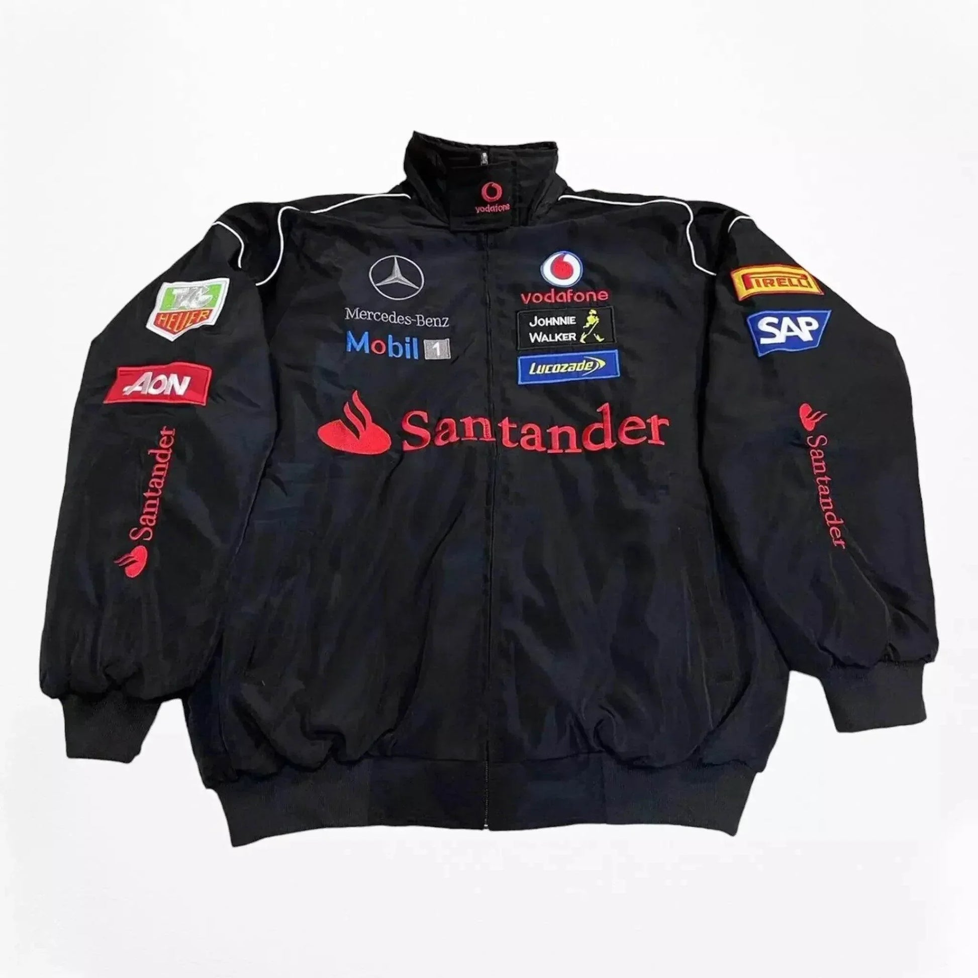 Vintage Mercedes-Benz F1 Embroidered Retro Racing Jacket | Dash Racegear