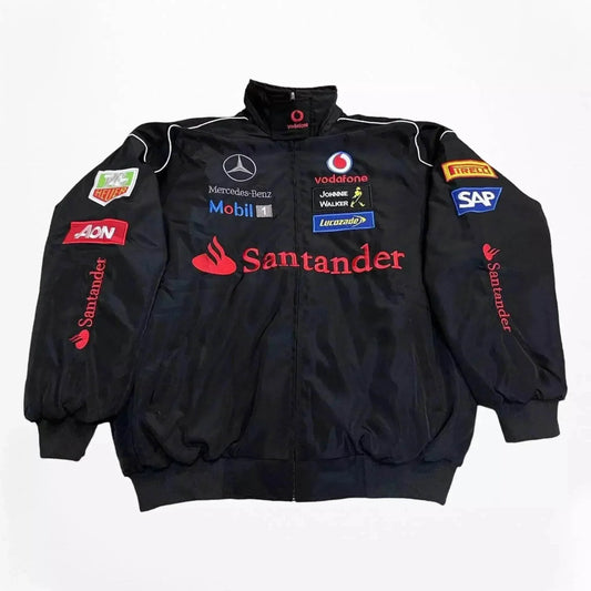 Vintage Mercedes-Benz F1 Embroidered Retro Racing Jacket | Dash Racegear