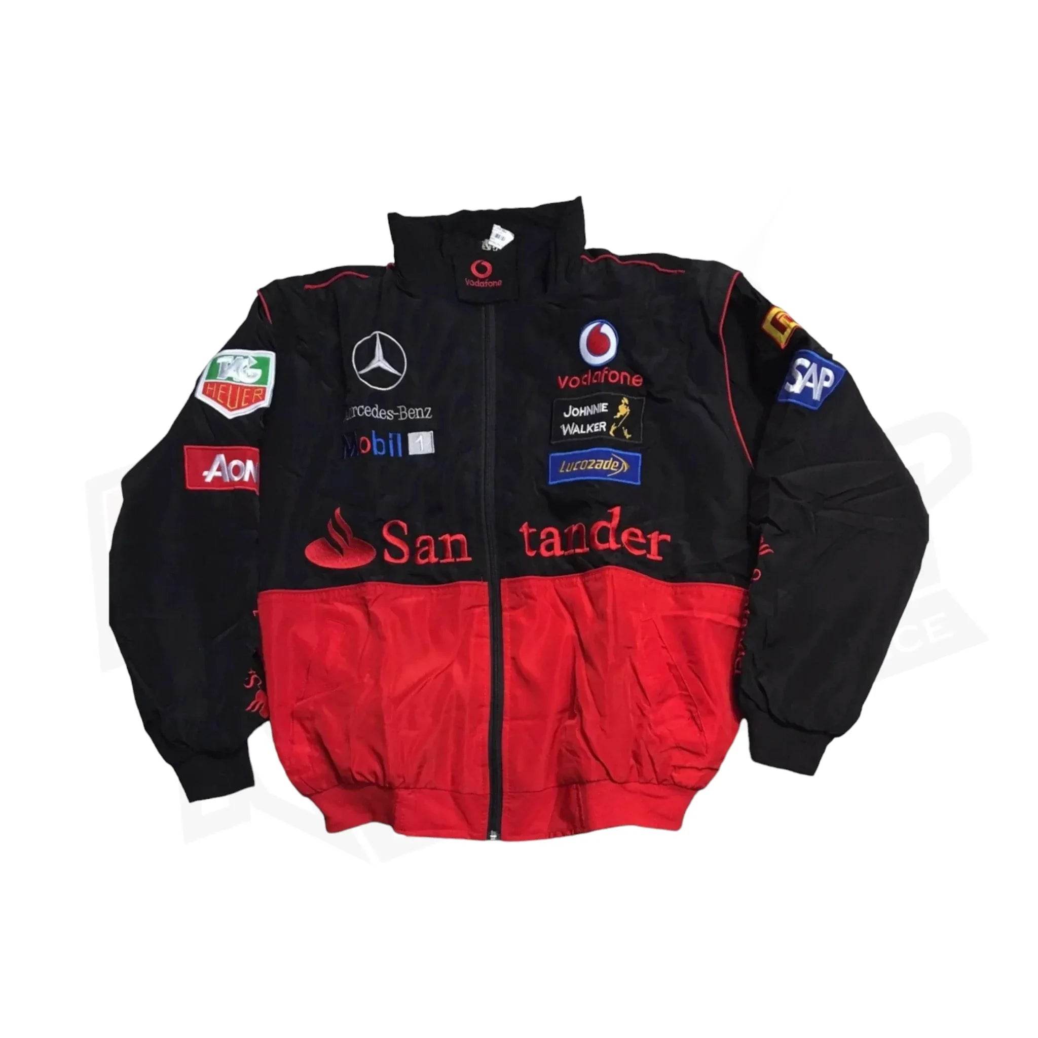 Mercedes AMG Petronas Coat Embroidered Logo F1 Racing Jacket - Dash Racegear Store