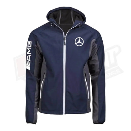 Mercedes AMG SoftShell Racing Jacket With Hoodie | Dash Racegear