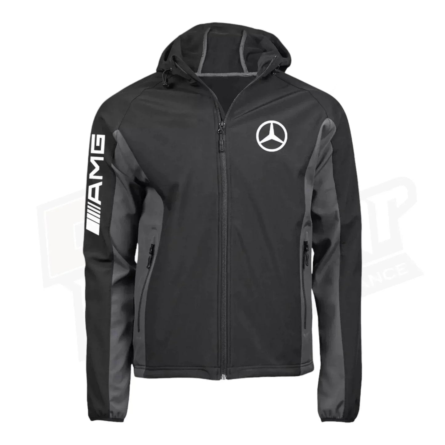 Mercedes AMG SoftShell Racing Jacket With Hoodie | Dash Racegear