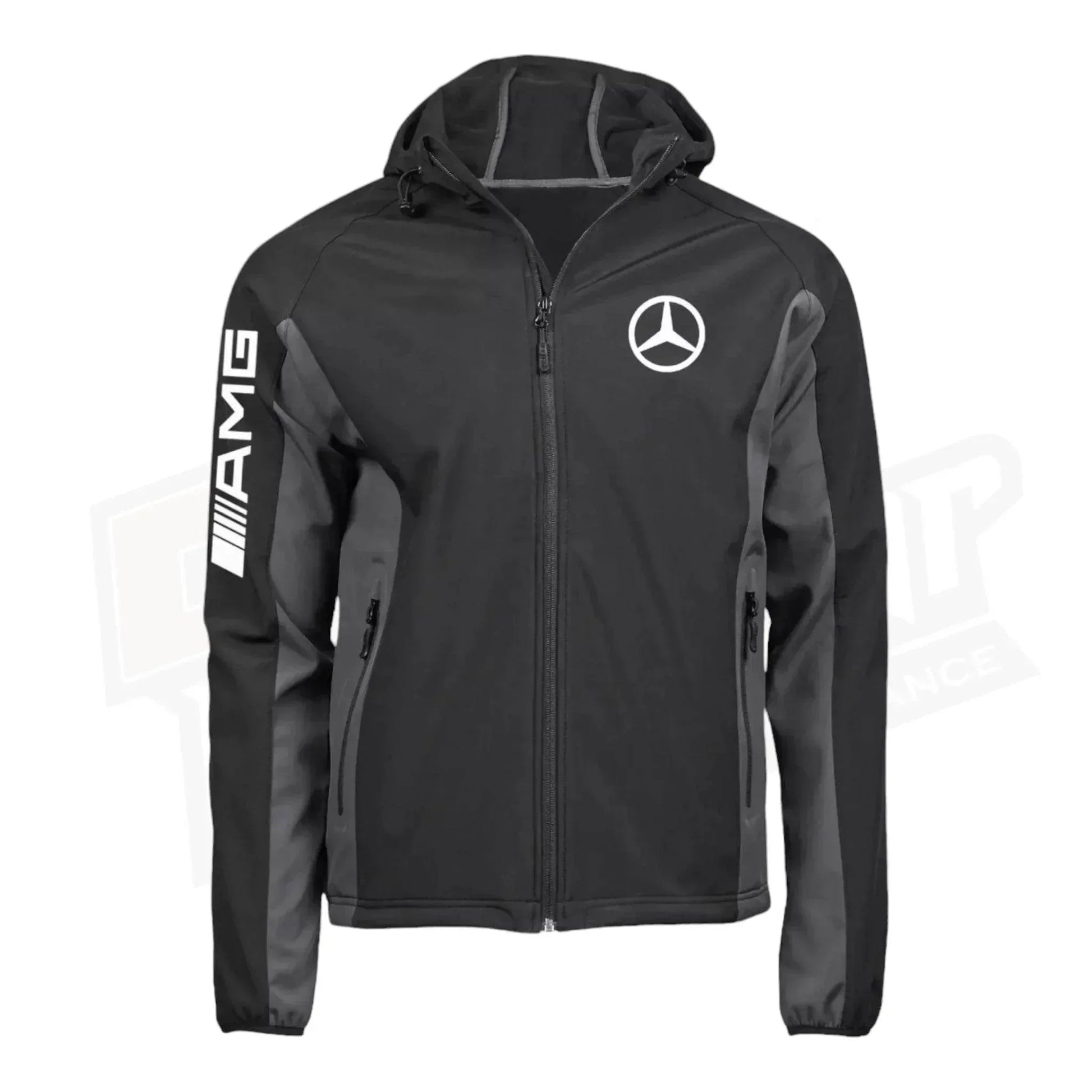 Mercedes AMG SoftShell Racing Jacket With Hoodie | Dash Racegear