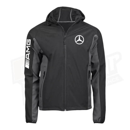 Mercedes AMG SoftShell Racing Jacket With Hoodie | Dash Racegear