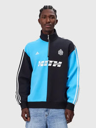 Kith & Messi for Adidas Football Quarter Zip Jacket Jacket unisex detail view 3 | Dash Racegear — Adidas Football 2026 fleece jacket featuring Kith and Messi collaboration influence and simple athletic styling.