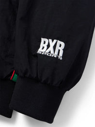 BXR Sport Mexico Warm Up Windbreaker Jacket Jacket unisex detail view 4 | Dash Racegear — Born x Raised windbreaker for Mexico 2026 in black and green with sleek athletic and street-ready aesthetic.