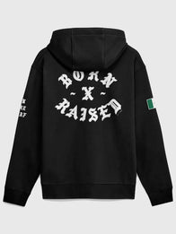 Mexico Baseball Nike x Born x Raised World Baseball Classic Hoodie Hoodie unisex detail view 4 | Dash Racegear — Nike x Born x Raised Mexico Baseball 2026 WBC black hoodie in cozy Club Fleece for game day warmth.