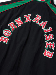 BXR Sport Mexico Warm Up Windbreaker Jacket Jacket unisex detail view 3 | Dash Racegear — Black and green Mexico 2026 warm-up jacket by Born x Raised with lightweight sporty street fashion look.
