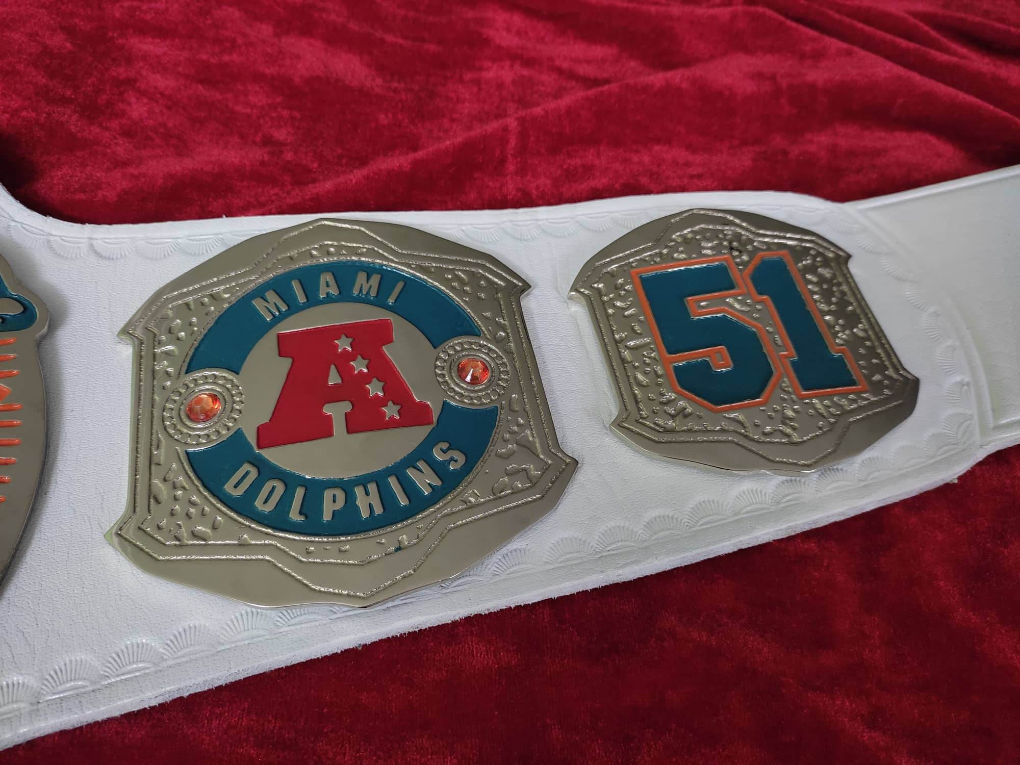 Miami Dolphins Custom fan Championship Belt - 2 | Dash Racegear
