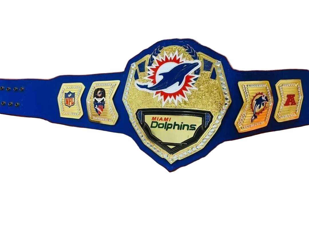 Miami Dolphins championship belt Inspired adult size - 1 | Dash Racegear