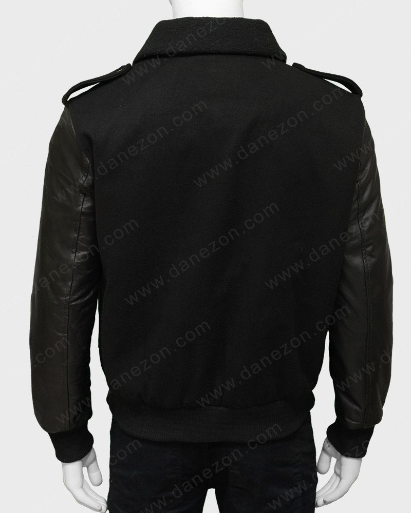 Power Book II Ghost Tariq St Patrick Bomber Jacket Bomber Jacket unisex detail view 4 | Dash Racegear — Power Book Tariq Black Bomber Jacket