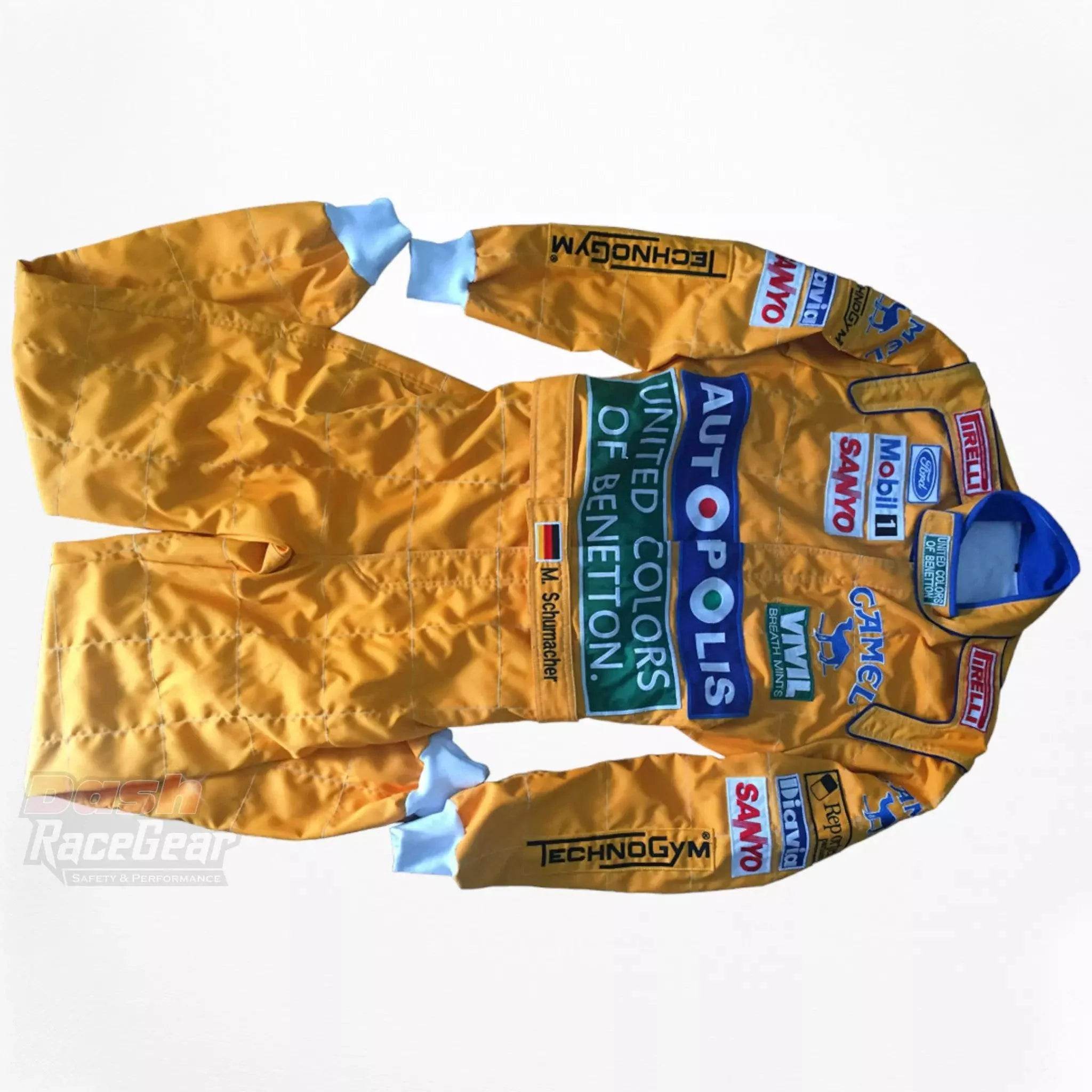 Michael Schumacher 1992 F1 Embroidered Racing Suit - Dash Racegear Store