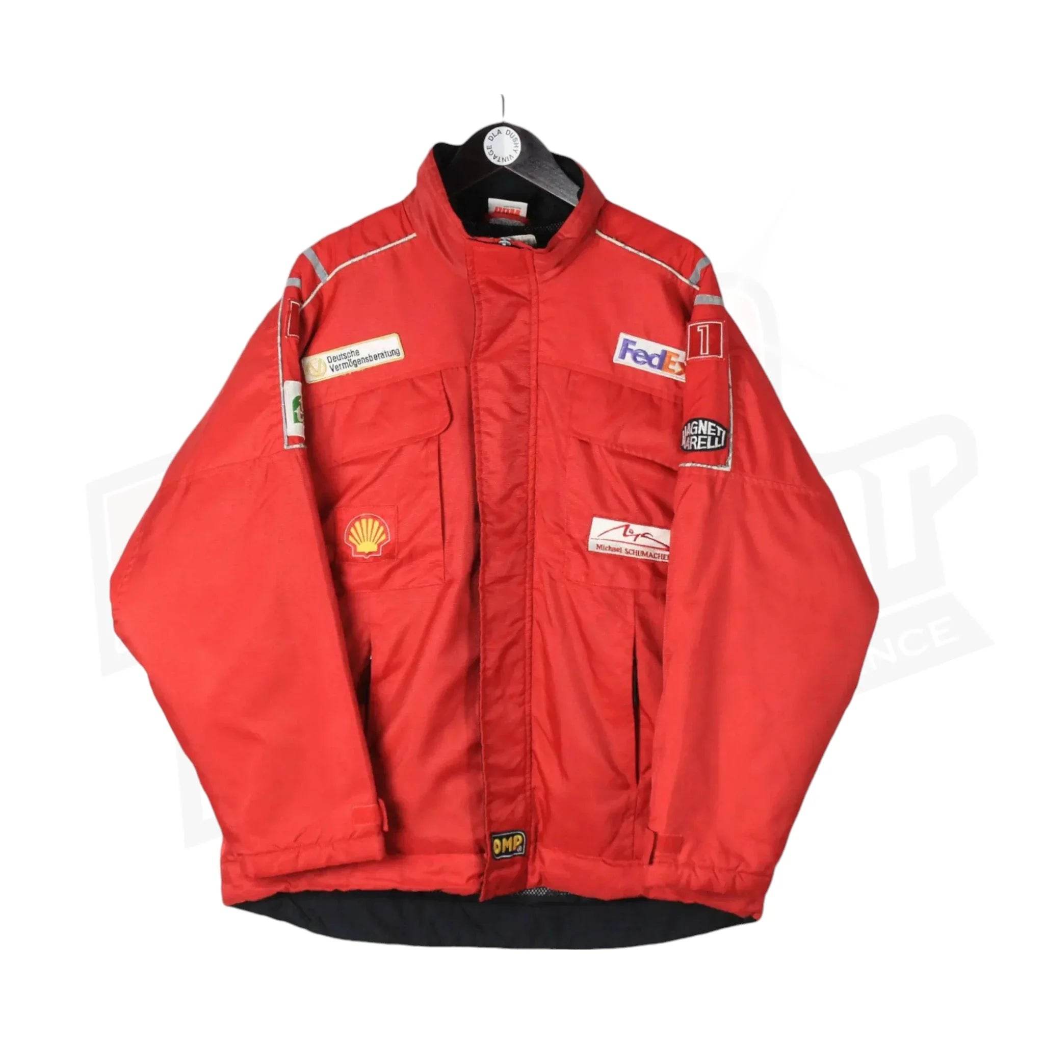 Michael Schumacher Embroidered Vintage Ferrari Shell Jacket - Dash Racegear Store