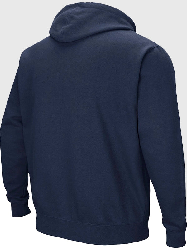 University of Michigan Hoodie Hoodie unisex detail view 3 | Dash Racegear — Men’s University of Michigan Hoodie, navy blue, comfortable fit, ideal for everyday wear or sports events.