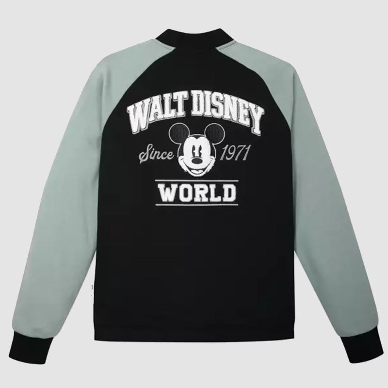 Disney World Mickey Mouse Letterman Jacket Jacket unisex detail view 2 | Dash Racegear — Mickey Mouse letterman jacket from Disney World