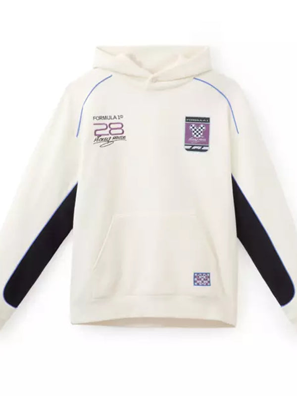 Disney x Formula 1 Velocity Mickey Mouse Hoodie Hoodie unisex detail view 3 | Dash Racegear — Soft fleece hoodie featuring Mickey Mouse and Formula 1 inspired graphics in a relaxed streetwear fit.