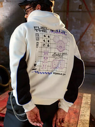 Disney x Formula 1 Velocity Mickey Mouse Hoodie Hoodie unisex detail view 2 | Dash Racegear — Disney x Formula 1 Velocity Mickey Mouse Pullover Hoodie for Men blends racing style with soft fleece comfort.