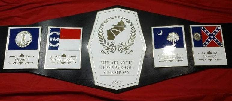 Mid Atlantic Heavyweight Wrestling Champion Leather Belt - 2 | Dash Racegear