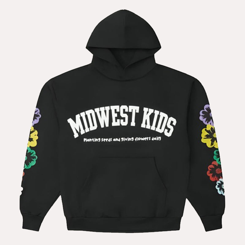 Midwest Kids Graphic Hoodie Hoodie unisex front product view | Dash Racegear — Midwest Kids Graphic Hoodie – Elevate Your Streetwear Game