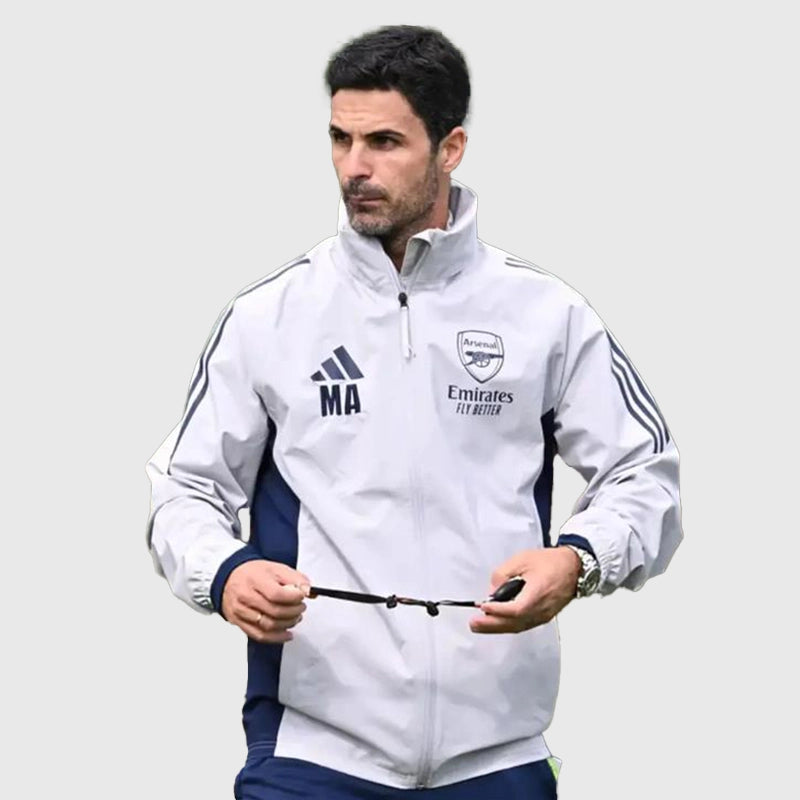 Mikel Arteta Arsenal FC Training Session 2025 Jacket Jacket unisex detail view 3 | Dash Racegear — Arsenal 2025 Training Session Coach Jacket – Mikel Arteta