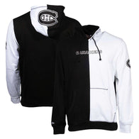 Mitchell & Ness Montreal Canadiens Night & Day Hoodie Hoodie unisex front product view | Dash Racegear — Mitchell & Ness Canadiens Hoodie – Dual-Tone Look