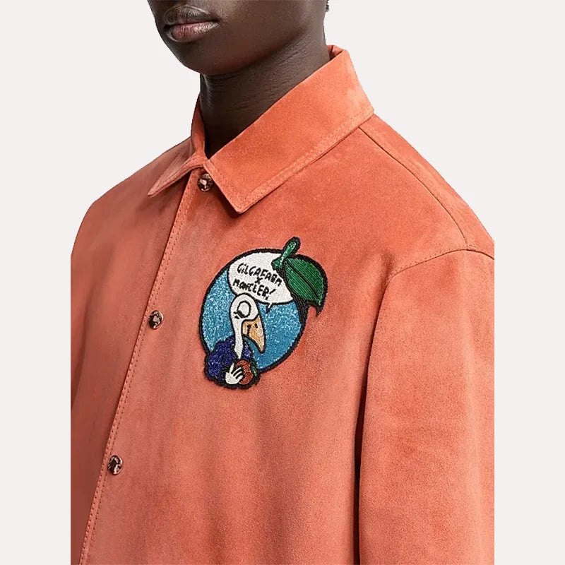Gilga Farm x Moncler Suede Jacket Jacket unisex detail view 4 | Dash Racegear — Suede Finish – Gilga Farm and Moncler Jacket Drop