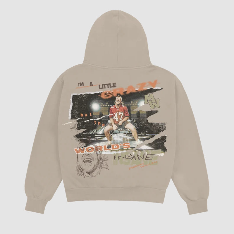 Morgan Wallen I’m A Little Crazy Hoodie Hoodie unisex detail view 2 | Dash Racegear — Graphic Hoodie – Morgan Wallen I’m A Little Crazy Edition