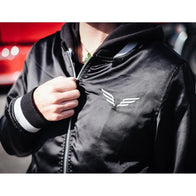 Mumford and Sons Bomber Jacket Bomber Jacket unisex detail view 4 | Dash Racegear — Bomber jacket styled after Mumford and Sons concert looks