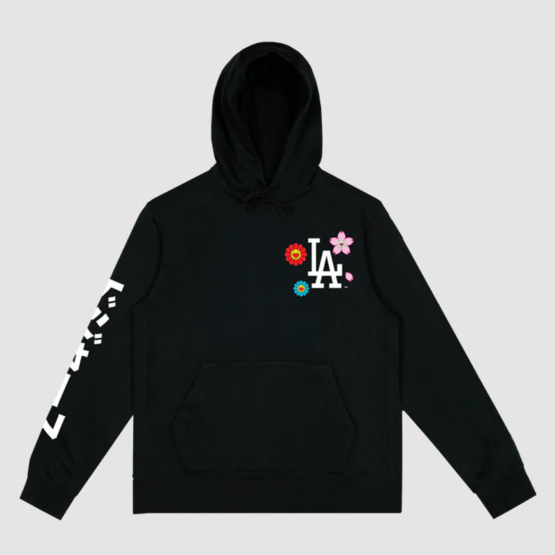 Takashi Murakami x Dodgers Hoodie Hoodie unisex front product view | Dash Racegear — Takashi Murakami x Dodgers Hoodie – Artistic Collaboration Apparel