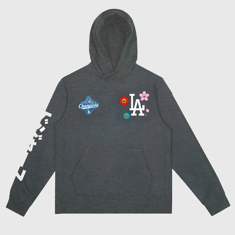 Murakami x Los Angeles Dodgers World Series Champions Hoodie Hoodie unisex detail view 3 | Dash Racegear — Champion Spirit – Murakami Los Angeles Dodgers Hoodie 2025