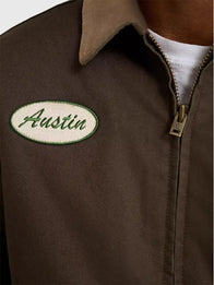 Stranger Things Wrangler Murray Jacket Jacket unisex detail view 5 | Dash Racegear — Fans wear the Wrangler S05 Murray Bauman Brown Jacket for subtle Stranger Things vibes and relaxed comfort.