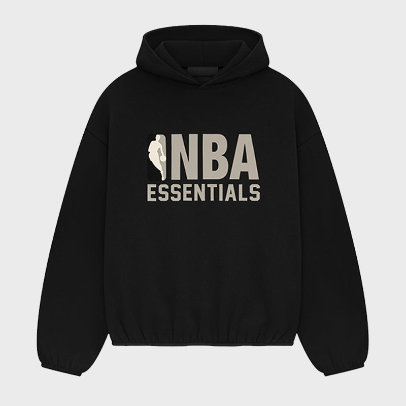 NBA Essentials Hoodie Hoodie unisex front product view | Dash Racegear — NBA Essentials Hoodie – Classic Style and Comfort for Fans
