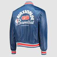 NBA Nike Blue 75th Anniversary Courtside Jacket Jacket unisex detail view 3 | Dash Racegear — Nike 75th NBA Jacket – Blue Courtside Anniversary Look